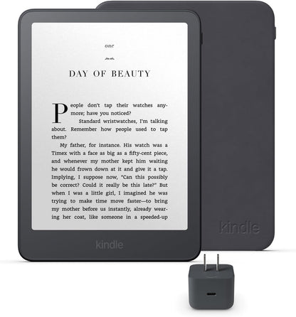 Official Amazon Kindle Paperwhite 16GB (newest model), thinner and lighter, 7 display, warm light, Graphite