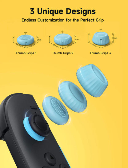 Official JSAUX Multi-Mode Joystick Cap and Thumb Grip with Lever Guard Set for Nintendo Switch 2