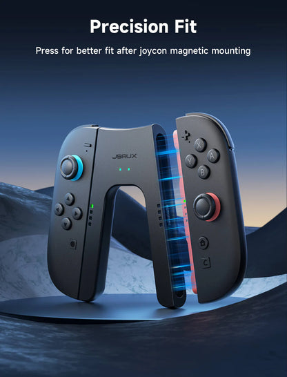 Official JSAUX JoyVerse Joy-Con Charging Grip for Nintendo Switch 2