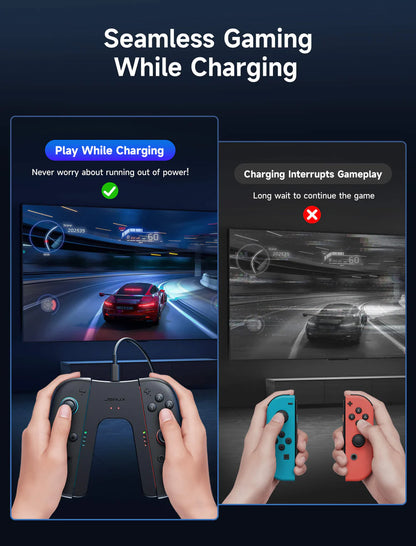 Official JSAUX JoyVerse Series Dual Joy-Con Grip for Nintendo Switch 2