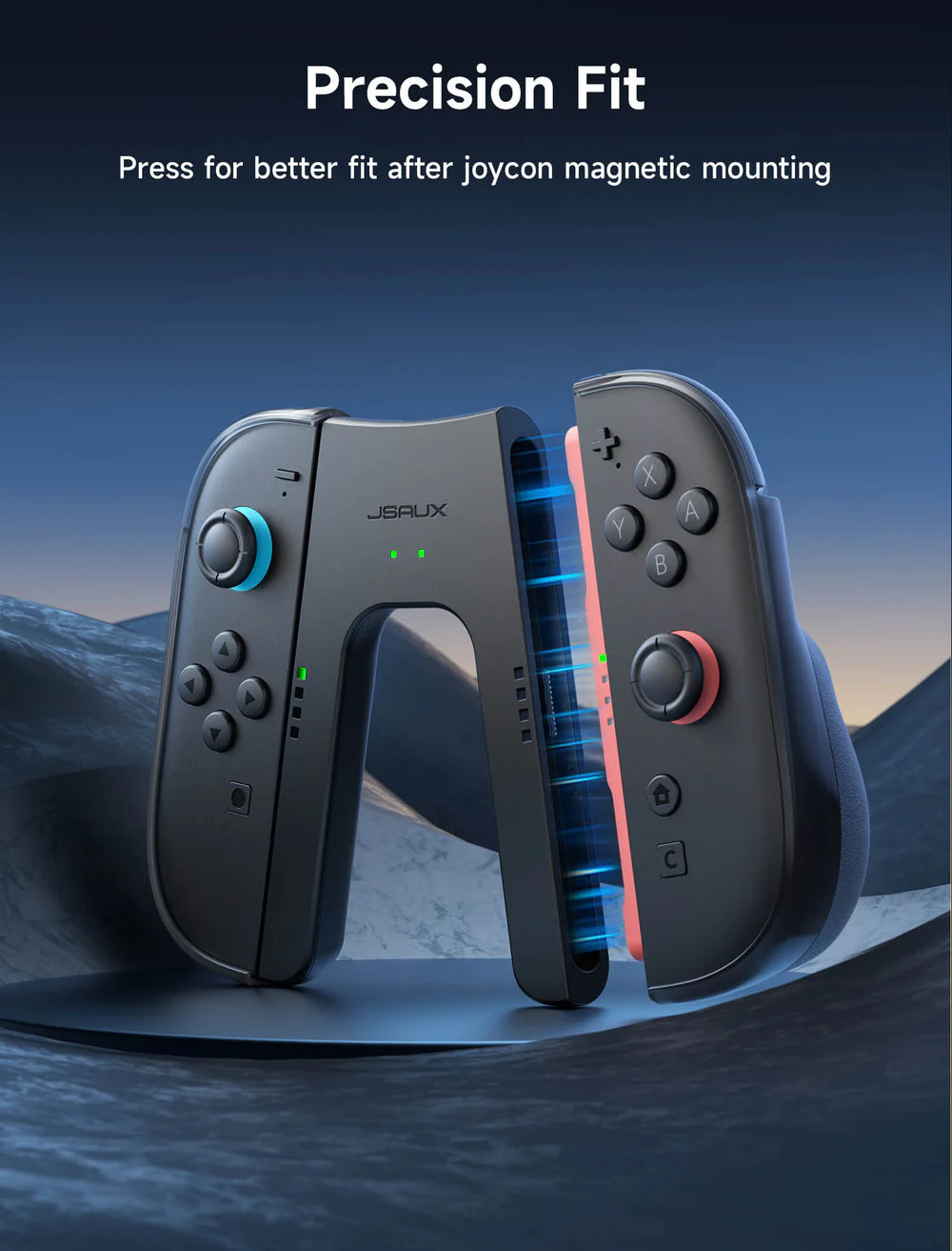 Official JSAUX JoyVerse Series Dual Joy-Con Grip for Nintendo Switch 2