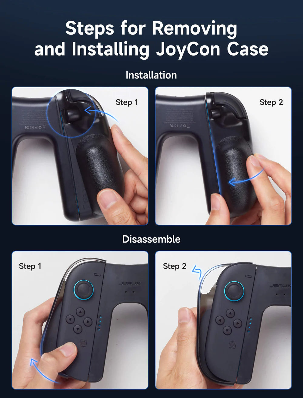 Official JSAUX JoyVerse Series Dual Joy-Con Grip for Nintendo Switch 2
