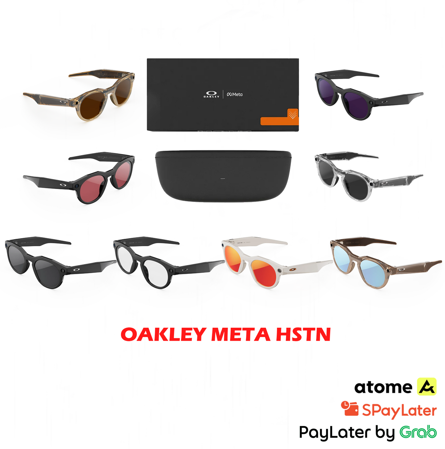 Oakley Meta HSTN AI Glasses Clear Amethyst Prizm Polarized Transitions Lenses Limited Edition