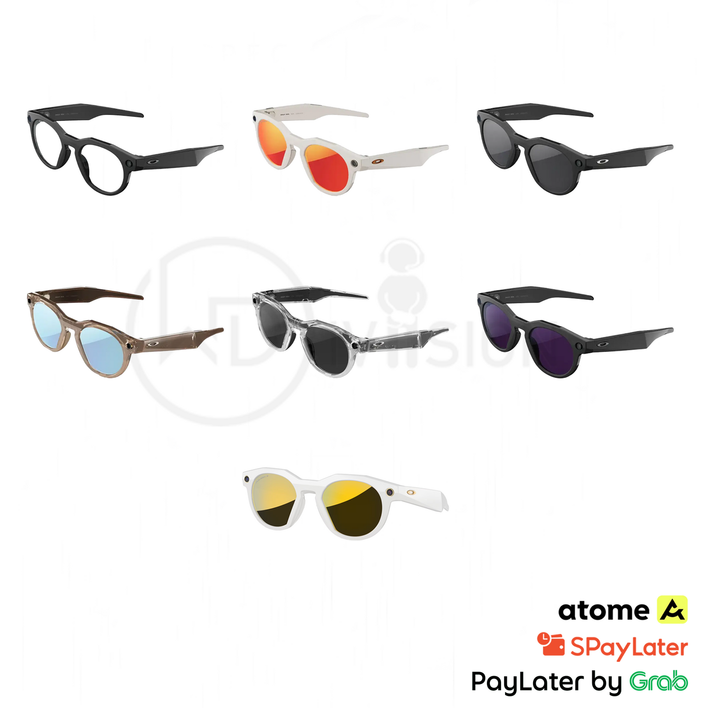 Oakley Meta HSTN AI Glasses Clear Amethyst Prizm Polarized Transitions Lenses Limited Edition