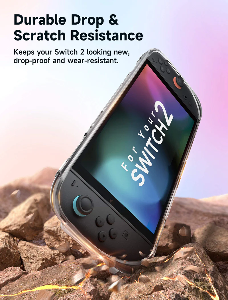 Official JSAUX Integrated Soft TPU Protective Case for Nintendo Switch 2