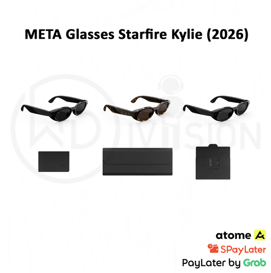 Meta Glasses Starfire Kylie Edition 2026 Standard / Adjustable Bridge / Clear Transitions lenses